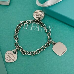 Authentic Tiffany & Co Charm Bracelet